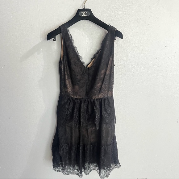 Bcbgmaxazria Willa Lace Black Mini Dress Size S - Picture 8 of 16